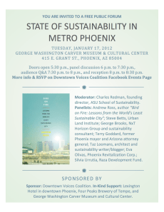 Flyer for DVC's State of Sustainability forum